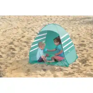 Tienda de Playa Pop-Up Ludi – Protección Solar y Diversión para los Más Pequeños