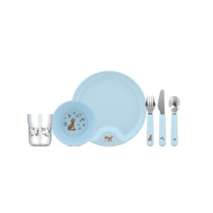 Vajilla Infantil Mio 6 Piezas Forest Friends – Primer Set de Comida con Diseño Natural Little Dutch