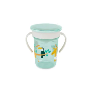 Vaso Infantil Sippy Cup 360° Jungle – Antiderrames, Fácil de Usar y con Diseño de Animales Miniland