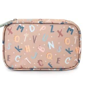 Bolsa Sanitaria Infantil Funny Letters con Bolsillos Organizadores – Tutete