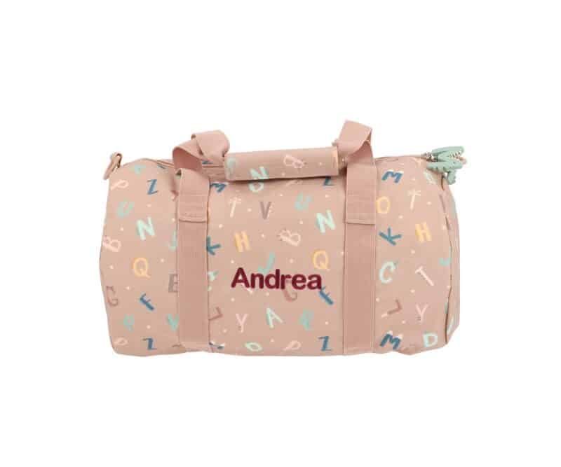 Bolsa de Deporte Infantil Funny Letters – Tutete Personalizable y Ecológica