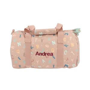 Bolsa de Deporte Infantil Funny Letters – Tutete Personalizable y Ecológica