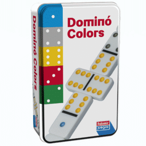 Dominó Colors – Juego educativo en caja de lata para aprender colores