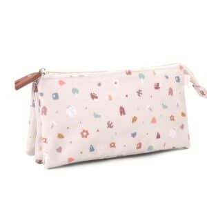 Estuche Escolar 3 Compartimentos Geometric Nature – Tutete Personalizable y Reciclado