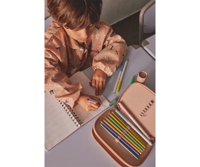 Estuche Plumier Doble Funny Letters – Tutete Diseño retro y educativo con doble cremallera y material reciclado