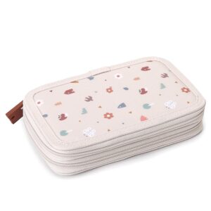 Estuche Plumier Doble Geometric Nature – Tutete Diseño retro con doble compartimento y exterior impermeable