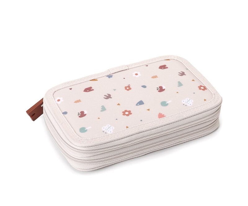 Estuche Plumier Doble Geometric Nature – Tutete Diseño retro con doble compartimento y exterior impermeable
