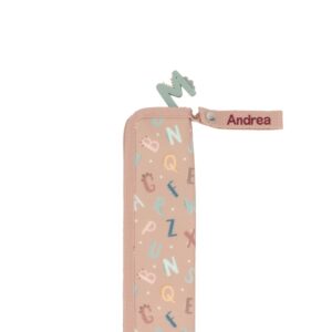 Funda para Flauta Infantil Funny Letters – Tutete Con cierre de cremallera y asa para colgar