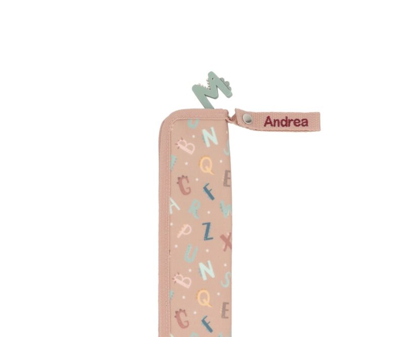 Funda para Flauta Infantil Funny Letters – Tutete Con cierre de cremallera y asa para colgar