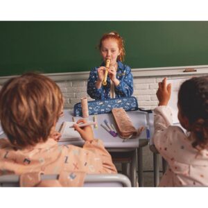 Funda para Flauta Infantil Geometric Nature – Tutete | Con banda elástica y asa para colgar