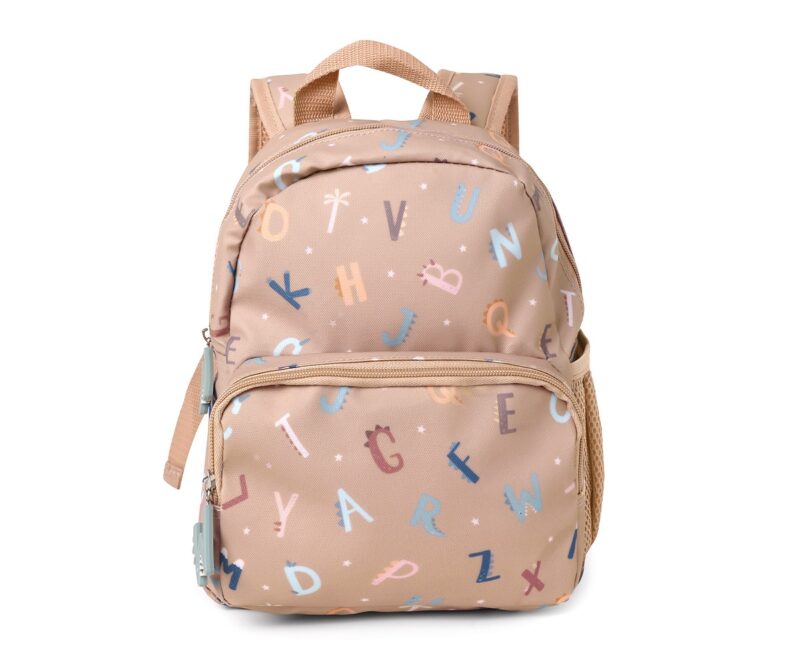 Mochila Infantil Funny Letters – Tutete Personalizable, impermeable y con diseño educativo