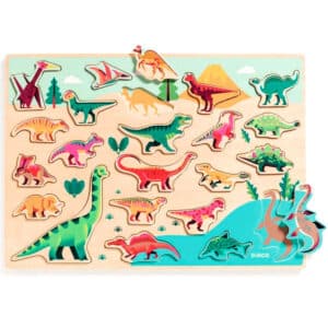 Encajable Puzzle 1-10 – Juego educativo de madera – Djeco – Aprendizaje de números desde 2 años