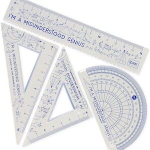 Set de reglas I’m a Misunderstood Genius – Legami con mensaje divertido y 3 piezas