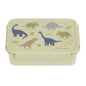 Caja Almuerzo Bento Dinosaurios – Fiambrera infantil compartimentada – A Little Lovely Company – Organización divertida para el cole