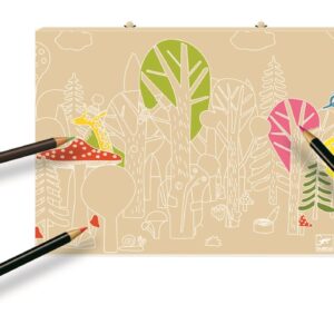 Caja grande de colores Djeco con materiales de bellas artes