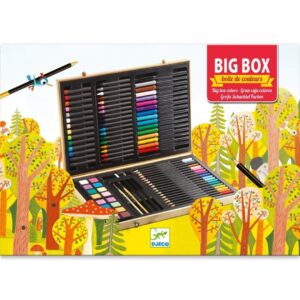 Caja grande de colores Djeco con materiales de bellas artes