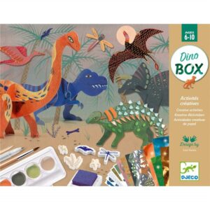 Cofre creativo Dino Box Djeco con 6 actividades de dinosaurios para niños