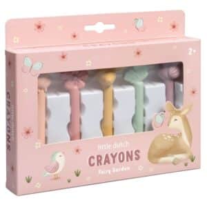 Crayones de Cera Fairy Garden – Set artístico infantil – Little Dutch – Desde 2 años