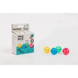 Imanix Tobogán con 4 Imaballs LED – Bolas luminosas para pistas magnéticas – Desde 3 años