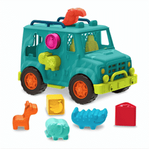 Jeep Safari Rollin’ Animal Rescue – Coche con encajables y figuras – B. Toys – Desde 18 meses