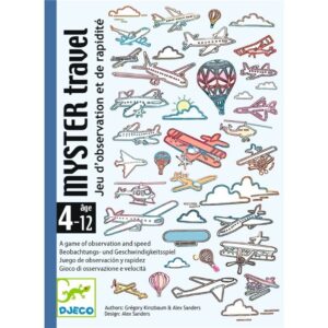 Myster Travel – Juego de cartas cooperativo con misiones y roles secretos – Djeco – Aventura en familia desde 6 años