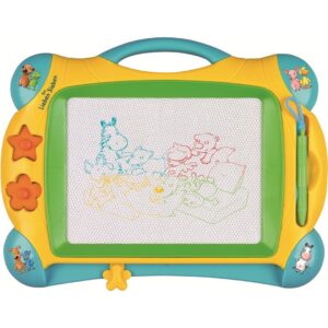 Pizarra mágica The Friendly Seven – Tablero multicolor con sellos y asa – Desde 3 años