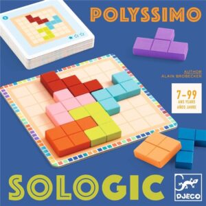 Polyssimo – Juego de lógica y estrategia espacial – Djeco – Desafíos en solitario para niños y adultos desde 7 años