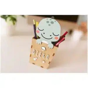 Portalápices personalizable con letras – Vintiun – Organizador de escritorio infantil con nombre