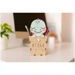 Portalápices personalizable con letras – Vintiun – Organizador de escritorio infantil con nombre