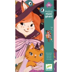 Puzzle Gigante Lily la Bruja de Djeco – 36 piezas con ilustración mágica