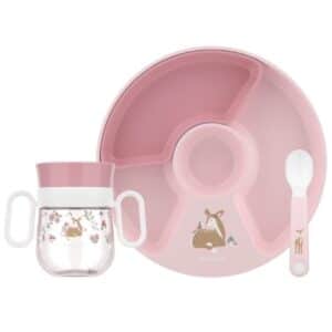 Vajilla Bebé MIO 3 Piezas Fairy Garden – Set de alimentación infantil – Little Dutch – Antideslizante y antiderrame