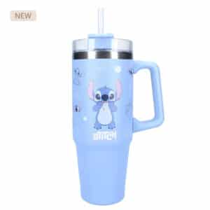 Vaso con pajita aluminio 900ml Stitch bottled bliss.