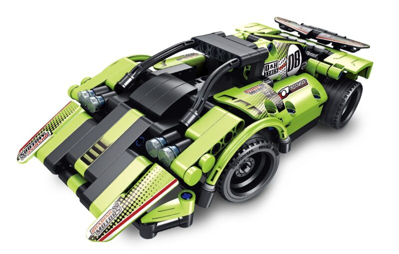 iMMaster Coche Deportivo 2 en 1 – Set de construcción con motor – 335 piezas – Montaje doble desde 6 años