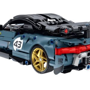 iMMaster Coche Radio Control Negro – Set de construcción 449 piezas – Con mando RC desde 8 años