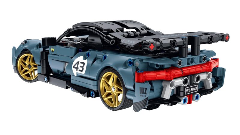 iMMaster Coche Radio Control Negro – Set de construcción 449 piezas – Con mando RC desde 8 años