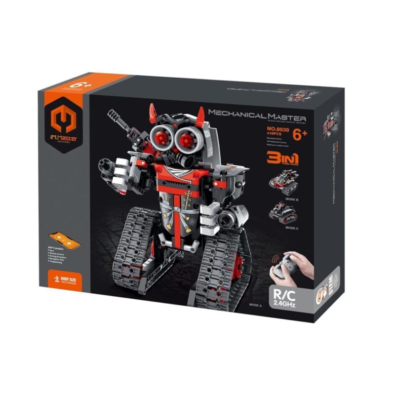 iMMaster Robot y Coche Radio Control 3 en 1 – Set de construcción 419 piezas – Mando incluido desde 8 años