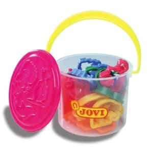 Bote con moldes para plastilina – 24 unidades – Jovi – Manualidades creativas para niños desde 3 años