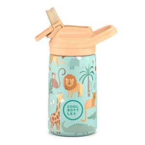 Botella Isotérmica Infantil Cool Bottles Kiddie Wild Crew 350 ml – Con pajita y sistema antifugas