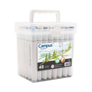 Rotuladores Doble Punta – Campus Student TopiColor – 48 colores – Set completo para artistas y estudiantes