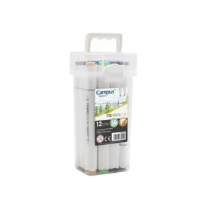 Rotuladores doble punta Campus Student Topicolor 12 colores – Material escolar creativo para niños y adultos