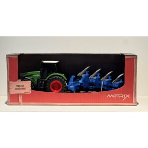 Tractor con arado Motrix – Vehículo agrícola de juguete – Desde 3 años – Juego simbólico para pequeños agricultores