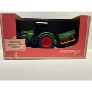 Tractor con remolque para sembrar Motrix – Vehículo agrícola de juguete – Desde 3 años – Juego simbólico al aire libre
