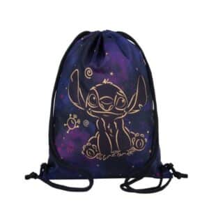 Bolsa deportiva Beta Stitch Gold – Mochila saco ligera y resistente – CoolPack – Ideal para colegio y actividades deportivas