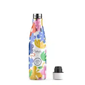 Botella de acero inoxidable Floral Madness – Cool Bottles 500ml – Diseño floral – Mantiene bebidas frías y calientes