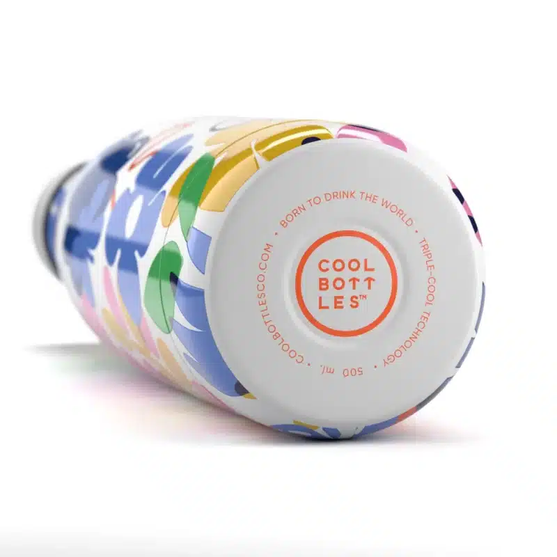 Botella de acero inoxidable Floral Madness – Cool Bottles 500ml – Diseño floral – Mantiene bebidas frías y calientes