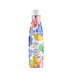 Botella de acero inoxidable Floral Madness – Cool Bottles 500ml – Diseño floral – Mantiene bebidas frías y calientes