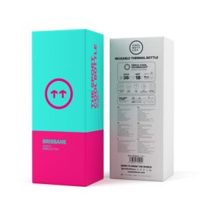 Botella isotérmica The Sport Bottle Brisbane – Acero inoxidable 500ml – Cool Bottles – Mantiene la temperatura para deporte y uso diario