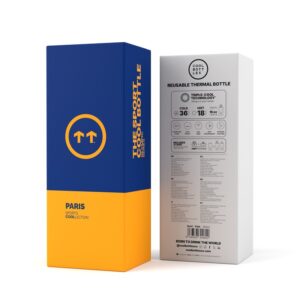Botella isotérmica The Sport Bottle Paris – Acero inoxidable 500ml – Cool Bottles – Mantiene la temperatura para deporte y uso diario