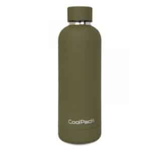 Botella térmica Bonet Verde Oliva – Acero inoxidable 500ml – CoolPack – Mantiene la temperatura de tus bebidas