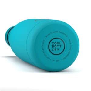 Botella térmica Vivid Turquoise 750ml – Botella reutilizable de acero inoxidable – Cool Bottles – Mantiene frío y calor para niños y adultos